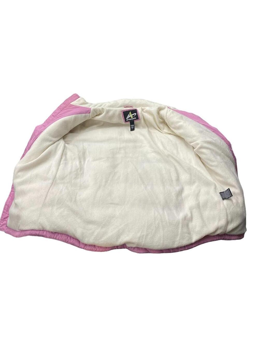Athletech Ladies Down Filled Puffer Jacket Size Large Pretty In Pink - Picture 3 of 5